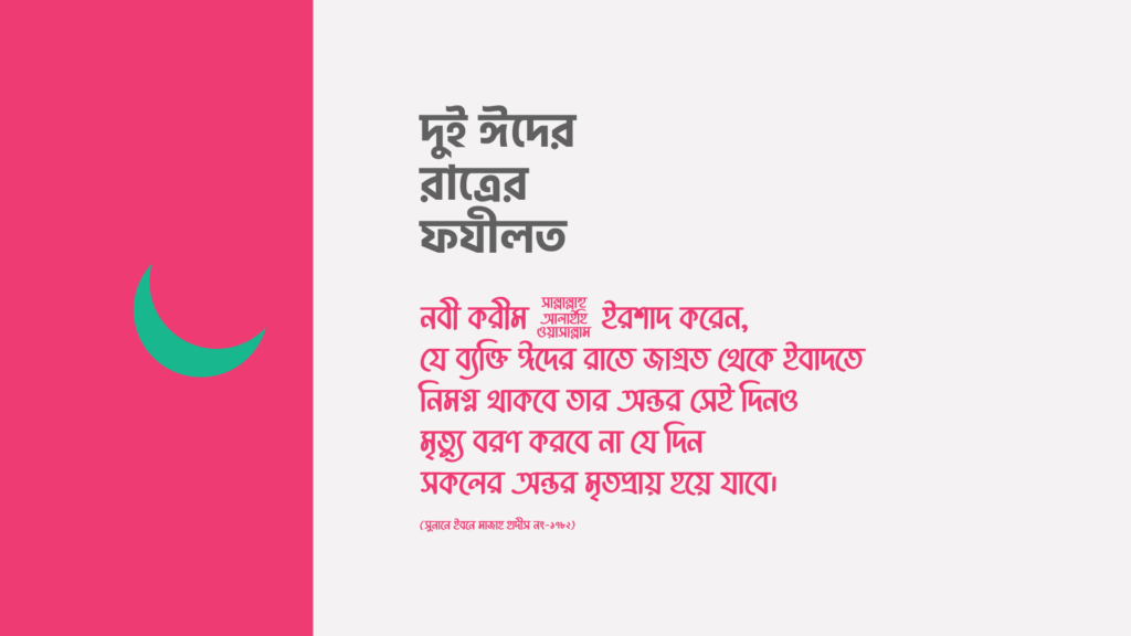 দুই ঈদের রাত্রের ফযীলত